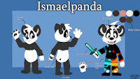 Ismaelpanda Ref Sheet by Ismaelpanda - sword, cute, panda, suit, minecraft, ismaelpanda