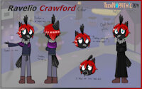 Halloween special character-- Ravelio Crawford by Netherkitty - male, bird, raven, crow, halloween, character ref, happy halloween, new character, halloween 2024, ravelio, happy halloween 2024