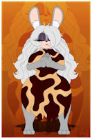 Haos LadyBunny Stone Age Version by ChaosSonic1 - female, rabbit, pregnant, character sheet, tribe, milf, rabbits, bunnie, sonic fan character, big tits, big butt, stone age, sonic adult, tribes, cavewoman, pregnant belly, mystic bunny, haos ladybunny