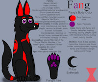 [2024 Revamp] Fang the Dire Wolf by PlasmaFang70 - wolf, male, canine, oc, mammal, dire wolf, fang, ice age, revamp, blue sky
