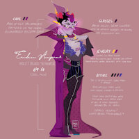 Eridan Ampora Reference Sheet by aquadashi - male, nudity, troll, aquatic, redesign, seahorse, homestuck, genderfluid, eridan ampora, non-binary
