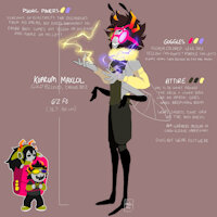 Kuprum Maxlol Reference Sheet by aquadashi - male, nudity, bee, troll, homestuck, insectoid, homestuck troll, hiveswap, kuprum, kuprum maxlol