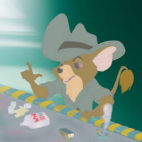 JAKE KANGAROO MOUSE by aussiejake - male, jake, mouse, the, under, rescuers, down, cangaroo