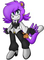 Cammie The Ermine by ChristyKat - female, hunter, sonic, ermine, treasure, fc, sonic fan characters, sonic fc, treasure hunter