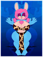 Heidi LadyBunny Stone Age Version by ChaosSonic1 - female, rabbit, pregnant, character sheet, tribe, milf, rabbits, bunnie, sonic fan character, big tits, big butt, stone age, sonic adult, tribes, cavewoman, pregnant belly, mystic bunny, heidi ladybunny