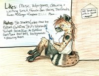 Typo ID by Typo - female, hyena, cheetah, id, female/solo