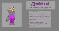 Brainlord Ref Sheet by AnthonitecusWolff - boy, male, demon, imp, ref sheet, refsheet, sfw, refference sheet, general audiences, male demon, sfw art, adventures of animator igor and his friends, adventure no igomagination, brainlord