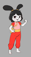 Claire by SamiChopTanuki999 - female, rabbit, teen, fighter, full body, solo female, rabbit girl