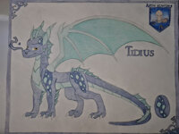 Tidius by Whitehowler - dragon, male, character sheet, original character
