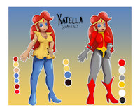 Egg Empress: Katilla by ChaosSonic1 - female, character sheet, human, sega, aosth, eggman empire, mandalorian, katella the huntress, wildbrainstudios