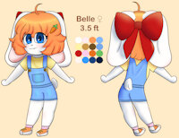 Belle Reference Sheet by Eebee - cub, girl, bunny, female, rabbit, reference sheet, loli, reference