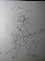 JAKE WORK IN PROGRESS by aussiejake - male, jake, mouse, the, kangaroo, under, rescuers, down