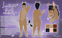 Current Ref for Leon by leethezeeb - male, hybrid, equine, zebra, donkey, zonkey