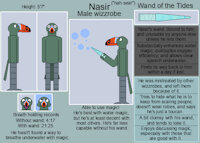 Nasir the wizzrobe by lolboy4 - male, wand, magic, reference sheet, bird, underwater, reference, wind waker, legend of zelda, wizzrobe