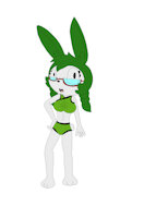 Isabelita Quetzal Pérez by CrossCityLA - female, rabbit, undies, oc, swimwear, january, lagomorph, argentina, lagomorpha, venezuela, venezuelan, argentinian, argentine, 2025