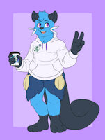 Nic Ref #1 by FriskyFeline - male, pokemon, male/solo, dewott