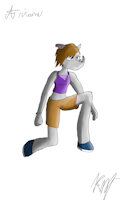 Ariana Masterson by NikkiWolf315 - girl, female, clean, rhino, tomboy, athlete, masculine, white rhinoceros, masc