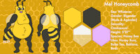 🐝 Mel Honeycomb 🍯 by MajorLionhunk - male, belly, reference sheet, fat, anthro, bee, wings, ref, insect, ref sheet, reference, anthropomorphic, antennae, obese, belly button, moobs, honeybee, arthropod, big belly, agender, bigender, nonbinary, ambiguous sex, he/they, mel honeycomb