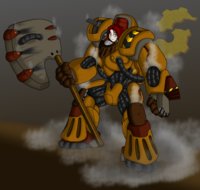 Skyharte Technology MKII by G3TRacket - female, steampunk, human, armor