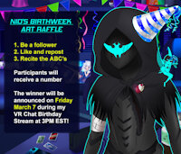 NIO'S BIRTHWEEK TWITTER ART RAFFLE by NioFloofArtist
