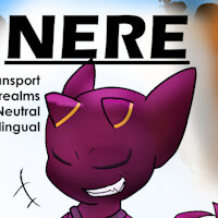 Nere, Character Sheet by SinisterSlyFox - demon, character sheet, imp, laptop, necklace, tattoos, oc, arms, digital art, character design, character concept, shortstack
