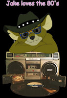 JAKE AND BOOMBOX by aussiejake - male, jake, mouse, the, kangaroo, under, rescuers, vinyl, 80's, down, cassette, boombox