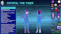 Ref Sheet: Crystal the Tiger by ScouttheCat02 - female, tiger, anthro, ref sheet
