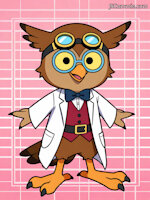 New Submission (The Professor) by BananaPantsParade - male, owl, inventor, ai generated