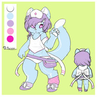 adoptable neko nurse /closed/ by reisar - cat, feline, female, nurse, femboy, adoptable