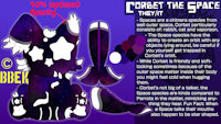 Corbet the Space (OC) by BengalBatEmmaKat - cat, rabbit, pet, stars, space, chimera, refsheet, vaporeon, fullbody, galaxy, hybrid species, newspecies, digitalartist, newoc