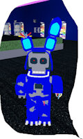 withered nightmare bonnie by postalgoober - male, broken, animatronics, fnaf oc male