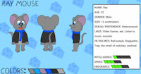 Ray The Mouse by R4yTheMouse - male, mouse, oc, raymouse
