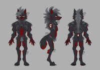 lurien character sheet by synf3ll - wolf, male, canine, canid