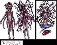 Fallon's Ref by Bean222 - reference sheet, demonic, female/solo