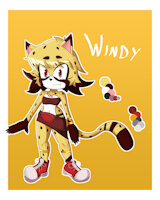 Windy Plainrunner by ChaosSonic1 - female, character sheet, sonic oc, mobian cheetah, windy plainrunner