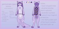 peri ref by kittydeer - female, kangaroo, plushie, plushy, plush, living plush, female/solo, plush toy, female solo