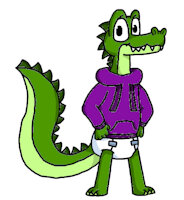 Meet Crockie The Crocodile. by CrockieDaCroc - diaper, male, cartoon, hoodie, crocodile, dl