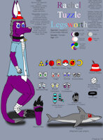 [2020 Revamp] Rachel Tuzzle Legsworth by PlasmaFang70 - female, reference sheet, kangaroo, shark, rachel, marsupial, oc, aquatic, mammal, revamp, rachel tuzzle legsworth, ryp, rypper