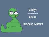 evelyn by scampaws - female, feral, snake, business women