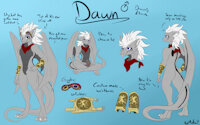 Dawn's 2024 (Interim) SFW Ref (Bio included) by DawnTheDragon - dragon, cute, male, scarf, reference sheet, sitting, tail, anthro, herm, hermaphrodite, kind, egg, wings, fantasy, text, ref sheet, male herm, standing, nervous, intersex, scalie, anthropomorphic, blue eyes, white hair, short hair, headshot, refsheet, relaxed, writing, red scarf, gauntlets, forked tongue, intersexed male, bipedal, front view, rear view, hand on hip, confident, dorsal fin, cross legged, black stripes, digitigrade legs, male hermaphrodite, intersex male, indian style, spikey hair, storm dragon, facial markings, elemental magic, blep, membranous wings, blepping, elemental manipulation, goggles on head, flight goggles, elemental powers, tapering tail, leather gauntlets, draconis elementa, claw markings, light-grey scales, darker belly scales, egg in lap, eggweave scarf, elemental abilities, world-tree motif