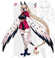 Ondina Lunaves by HunterZero - female, bird, kenku, bird girl