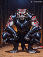 Jha’daro by BananaPantsParade - male, assassin, khajiit, elder scrolls, bodyguard, dark brotherhood, pahmar-raht, ai generated