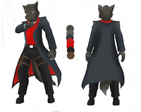 Nyght character sheet by n1ghtmar37 - wolf, male, canine, lupine, m, canid, clothing, mammal, anthropomorphic, referencesheet, digital color, originalcharacter, anthrowolf, characterdesign, furrymale, 2-817 the comic