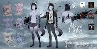 [alt] Maks [reference] by Shibanni - cat, boy, feline, incest, male, metal, piercings, teen, jeans, reference sheet, twink, man, guy, anthro, dark, brother, young, furry, tattoo, emo, skinny, catboy, incestuous, fursona, reference, tired, sketches, emotional, domestic cat, metalhead, referencesheet, slim, brother and sister, older brother, brother/sister, male solo, adidas, skinny male, skinny legs, incest (lore), tired eyes