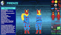 Ref Sheet: Firenze by ScouttheCat02 - male, chubby, anthro, ref sheet, flareon