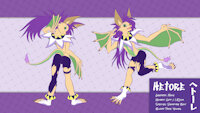 Ref Sheet by hetoreBat - bat, ref sheet, refsheet, purple hair