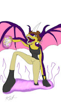 X-32 by NikkiWolf315 - dragon, girl, female, clean, soldier