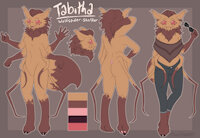 Tabitha Ref Sheet [Commission] by moultvamp - commission, furry, spider, fursona, reference, headshot, refsheet, arachnid, fullbody, wolfspider