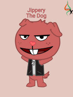 HTF Character Sheet - Jippery the Dog by JamesyDoggy - dog, fanart, male, character sheet, oc, mutt, htf, artwork, original character, character design, happytreefriends, artwork (digital), fanartdigital, jippery