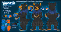 2022 Feral ref by YamatoDraws - feral, black bear, transmale, shortstack